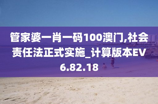 管家婆一肖一碼100澳門,社會(huì)責(zé)任法正式實(shí)施_計(jì)算版本EV6.82.18